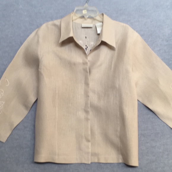 Lucy Parida Linen Embroidered Shacket - Picture 2 of 12